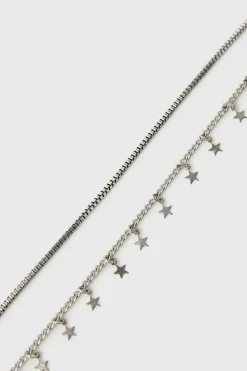 Niños ZARA Z3D +14 Años·Accesorios / Zapatos<Z3D PACK DOS COLLARES CADENA Y ESTRELLAS