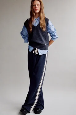 Mujer/Niños ZARA Z3D +14 Años·Partes De Abajo<Z3D PANTALÓN WIDE LEG BANDAS LATERALES