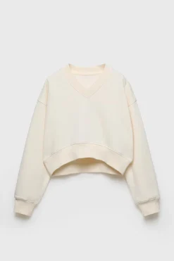 Mujer/Niños ZARA Z3D +14 Años·Partes De Arriba<Z3D SUDADERA CROPPED CALENTITO