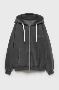 Mujer/Niños ZARA Z3D +14 Años·Partes De Arriba<Z3D SUDADERA OVERSIZE CAPUCHA