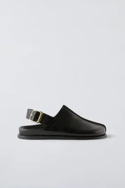 Niños ZARA 6 - 14 Años·Zapatos<ZUECO PIEL HEBILLA TRASERA