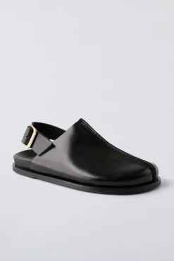 Niños ZARA 6 - 14 Años·Zapatos<ZUECO PIEL HEBILLA TRASERA