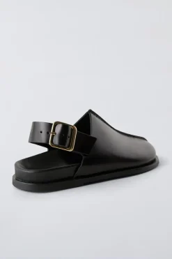 Niños ZARA 6 - 14 Años·Zapatos<ZUECO PIEL HEBILLA TRASERA